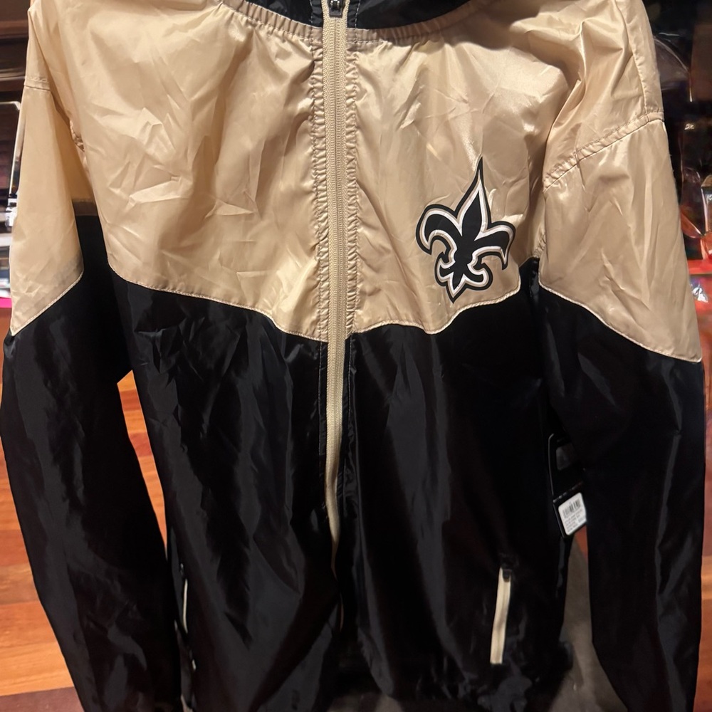 NWT NFL Black and Tan Lightweight Jacket
